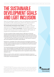 the sustainable development goals and lgbt inclusion
