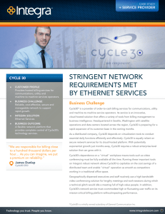 Stringent Network Requirements Met by Ethernet