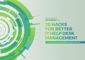 20 Hacks for Better IT Help Desk Management