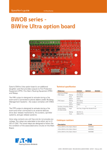 BWOB series - BiWire Ultra option board