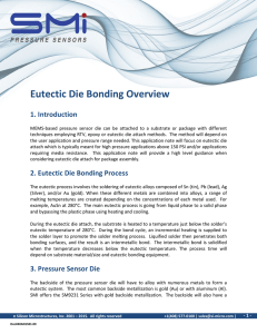 Eutectic Die Bonding Overview - Silicon Microstructures, Inc.