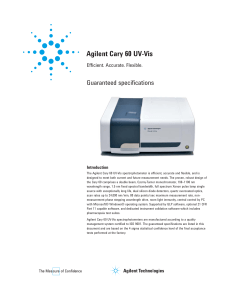 Agilent Cary 60 UV-Vis