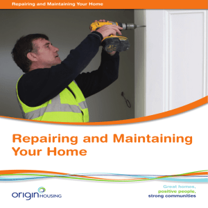 Repairing and Maintaining Your Home