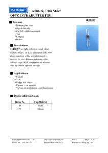 Technical Data Sheet 5mm Infrared LED T 1 3 4