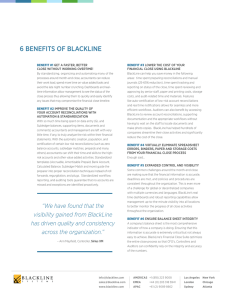 6 BENEFITS OF BLACKLINE