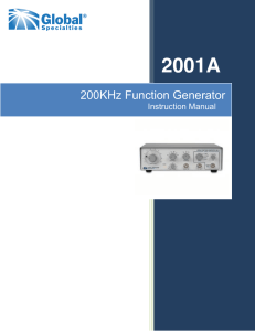 200KHz Function Generator