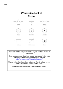 KS3 revision booklet Physics