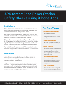 APS Streamlines Power Station Safety Checks using iPhone Apps