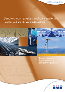 Sandwich composites and core materials