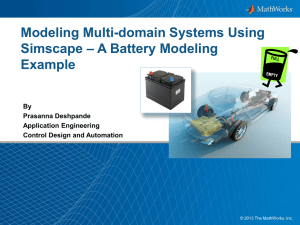 Modeling Multi-domain Systems Using Simscape