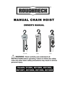 manual chain hoist - Northern Tool + Equipment