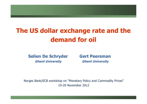 The US dollar exchange rate and the demand for oil