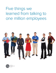 Five things we learned from talking to one million employees