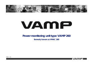 Power monitoring unit type VAMP 260