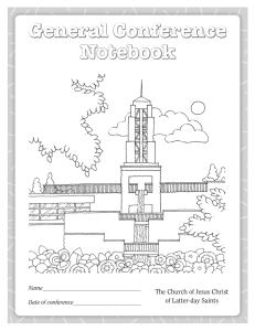 General Conference Notebook - The Church of Jesus Christ of Latter