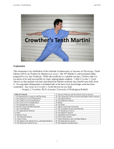Crowther`s Tenth Martini - University of Washington