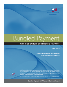 Bundled Payment - the Center for Healthcare Governance