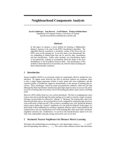Neighbourhood Components Analysis
