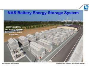 NAS Battery Energy Storage System