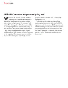 SkillsUSA Champions Magazine — Spring 2016