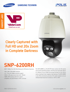 Samsung SNP-6200RH 2MP 1080p Full HD 20x Network IR Dome