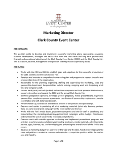 Marketing Director - Clark County Fair