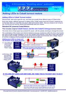 Adding LEDs to Cobalt turnout motors