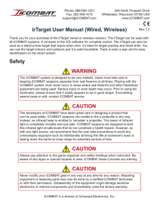 irTarget User Manual (Wired, Wireless)