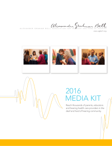 media kit 2016 - Alexander Graham Bell Association for the Deaf