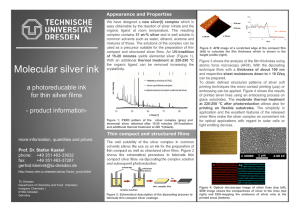 Molecular silver ink