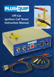 Off-Car Ignition Coil Tester Instruction Manual