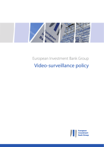 Video-surveillance policy - European Investment Bank