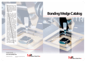 Bonding Wedge Catalog
