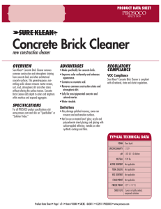 Concrete Brick Cleaner