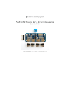 Adafruit 16-Channel Servo Driver with Arduino