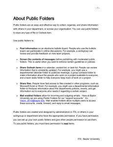 About public folders