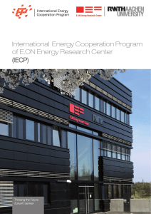 IECP Brochure (pdf: 6672 kb) - E.ON Energy Research Center