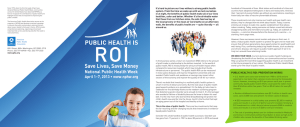 Public Health is ROI: Saves Lives, Saves Money