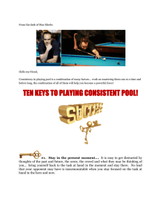 ten keys to playing consistent pool!