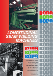 longitudinal seam welding machines