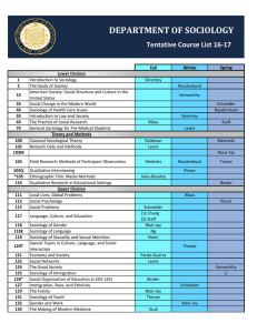 Tentative Course List for 2016-17