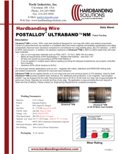 Ultraband NM - Hardbanding Solutions