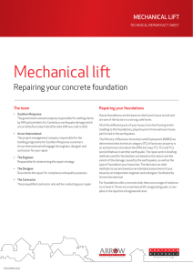 Mechanical lift - Southern Response