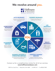 We revolve around you. YOU - Hoffmann and Associates Insurance