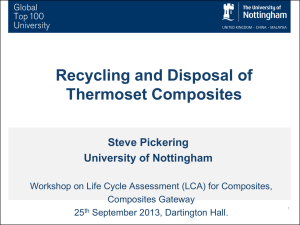 Recycling and Disposal of Thermoset Composites