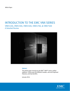 Introduction to the EMC VNX Series