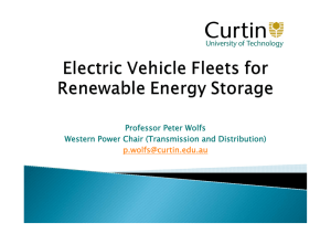 Prof. Peter Wolfs Curtin Uni Elec Vehicle Fleets for Renewable
