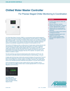 Chilled Water Master Control (CWMC) Specification Sheet