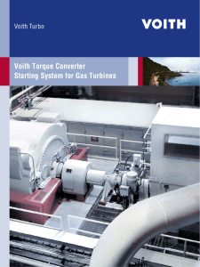 Voith Torque Converter, Starting System for Gas Turbines