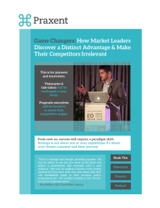 Game Changers: How Market Leaders Discover a Distinct